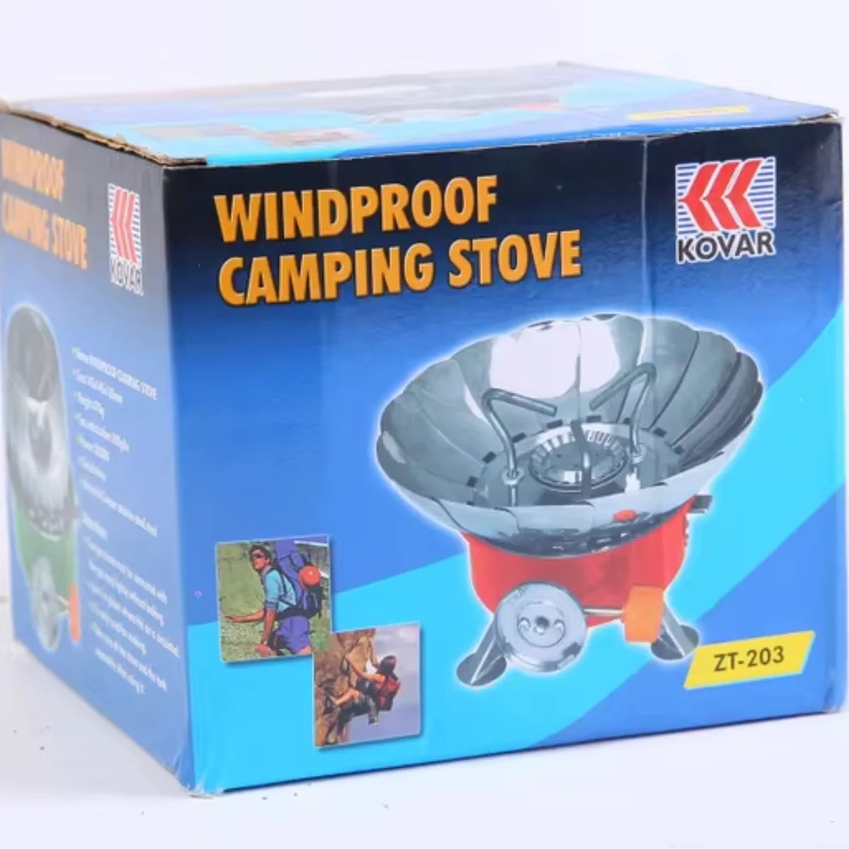 Portable Windproof Camping Stove (Without Gas Bottle) | Stainless Steel Outdoor Stove