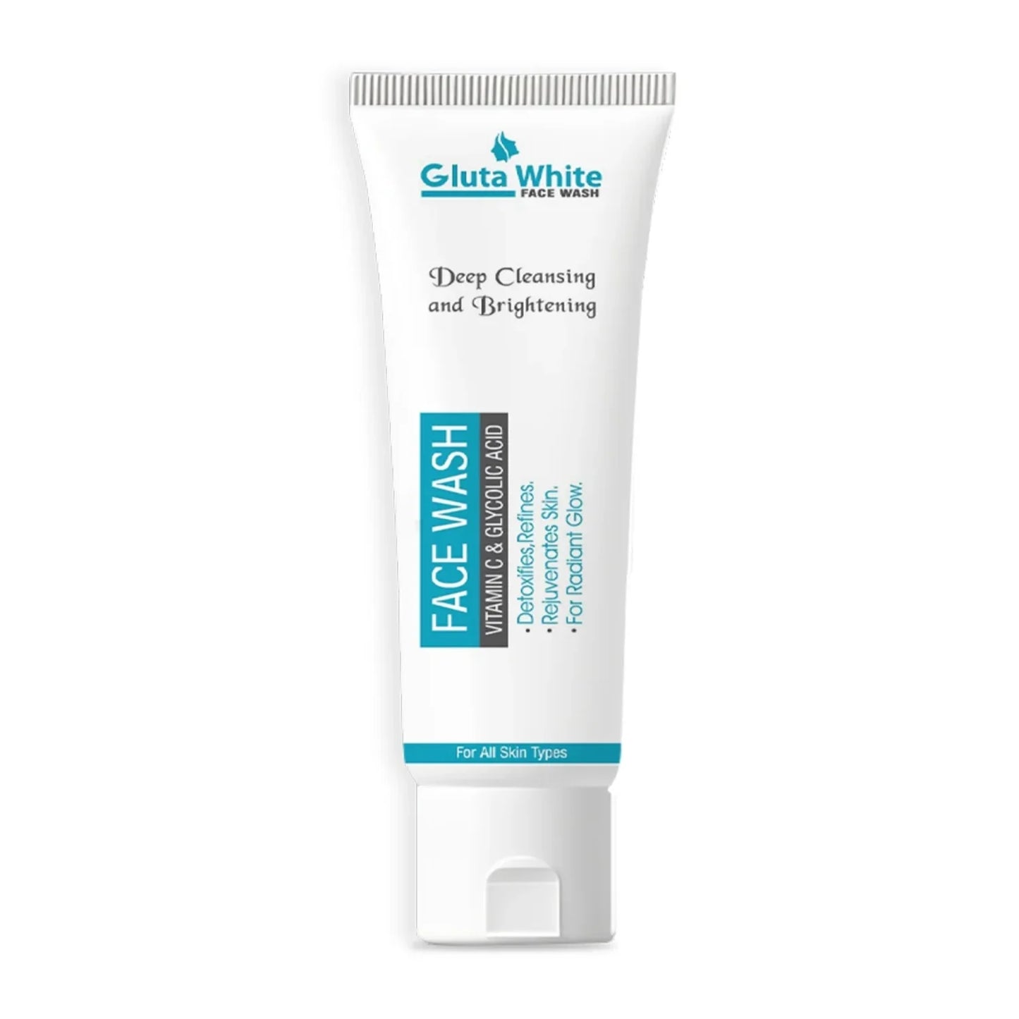 Gluta White Face Wash | Deep Cleansing Brightening Oil Control Gentle Daily Cleanser