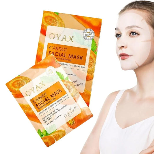 Pack of 2 | Beauty Skin Carrot Sheet Mask | Moisturizing, Brightening & Nourishing Facial Mask