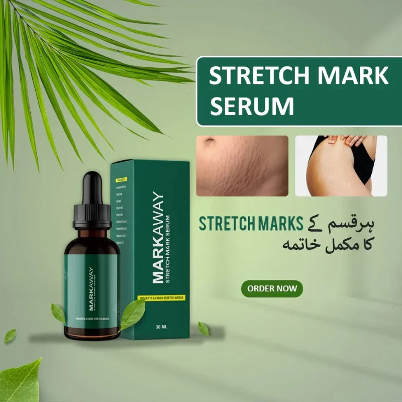 Markaway Stretch Mark Serum 30ml | Herbal Formula for Scars & Skin Elasticity